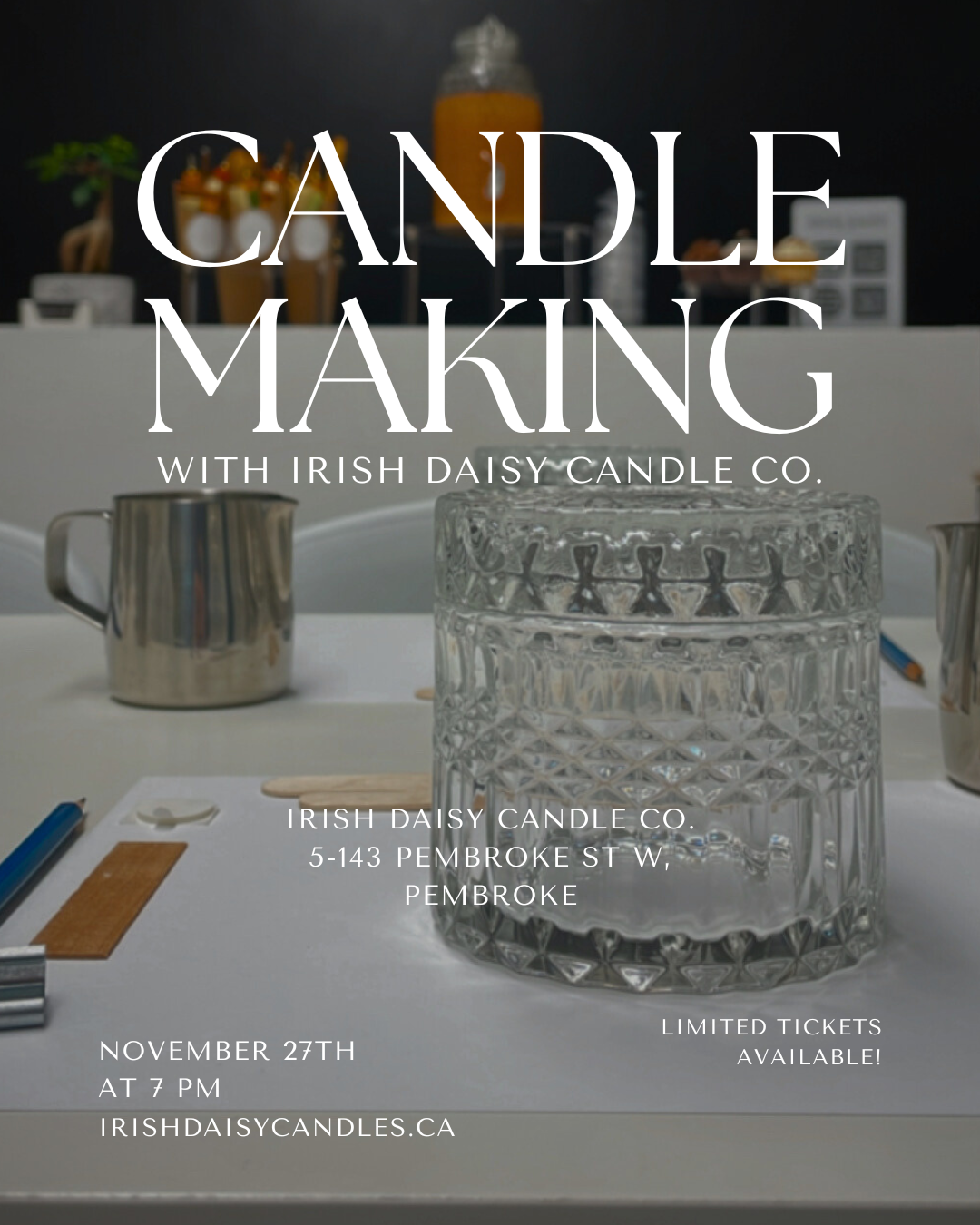 Candle Making Workshop - November 27th